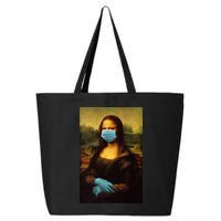 Mona Lisa Face Mas And Gloves Pandemic 25L Jumbo Tote