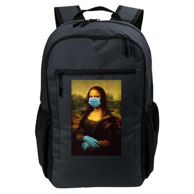 Mona Lisa Face Mas And Gloves Pandemic Daily Commute Backpack