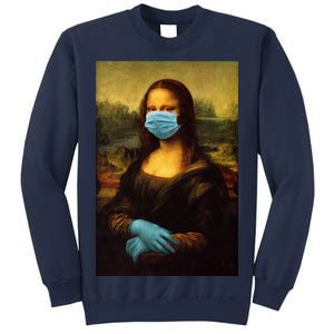 Mona Lisa Face Mas And Gloves Pandemic Sweatshirt