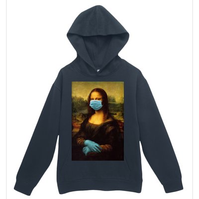 Mona Lisa Face Mas And Gloves Pandemic Urban Pullover Hoodie