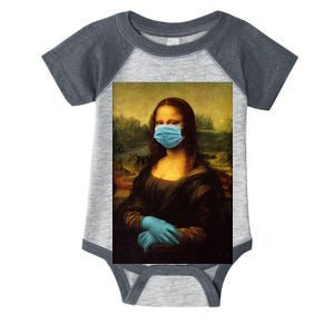 Mona Lisa Face Mas And Gloves Pandemic Infant Baby Jersey Bodysuit