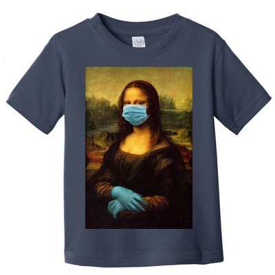 Mona Lisa Face Mas And Gloves Pandemic Toddler T-Shirt