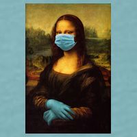 Mona Lisa Face Mas And Gloves Pandemic Sueded Cloud Jersey T-Shirt