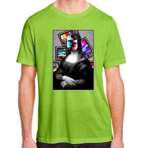 Mona Lisa Glitch Adult ChromaSoft Performance T-Shirt