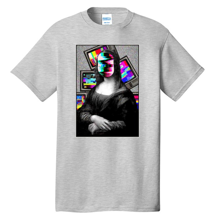 Mona Lisa Glitch Tall T-Shirt