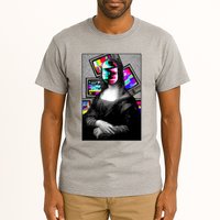 Mona Lisa Glitch Tall T-Shirt