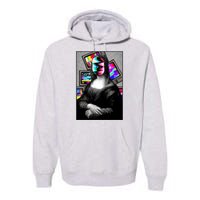 Mona Lisa Glitch Premium Hoodie