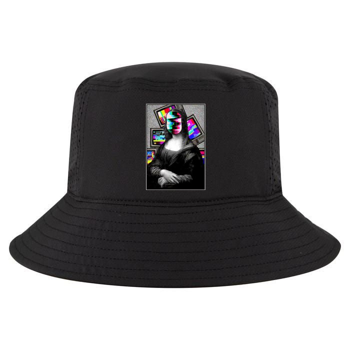 Mona Lisa Glitch Cool Comfort Performance Bucket Hat