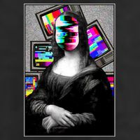 Mona Lisa Glitch Cool Comfort Performance Bucket Hat