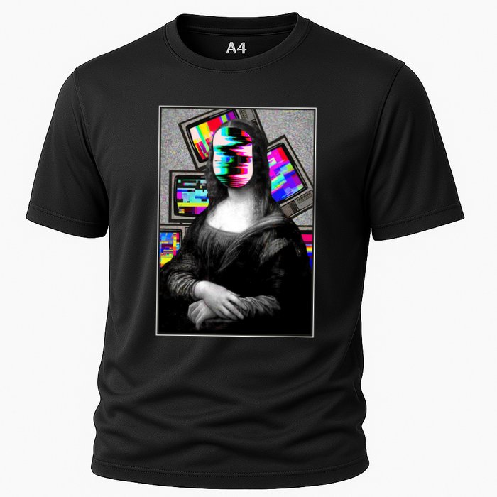 Mona Lisa Glitch Cooling Performance Crew T-Shirt