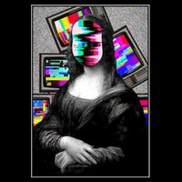 Mona Lisa Glitch Impact Tech Backpack