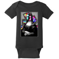 Mona Lisa Glitch Baby Bodysuit