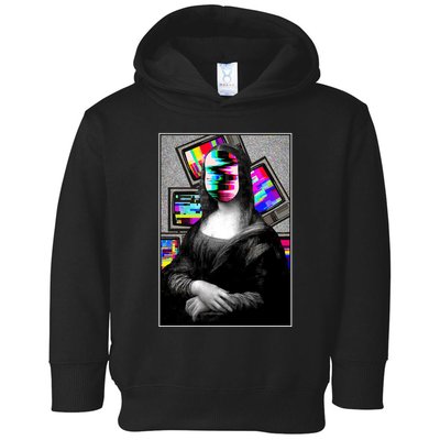 Mona Lisa Glitch Toddler Hoodie