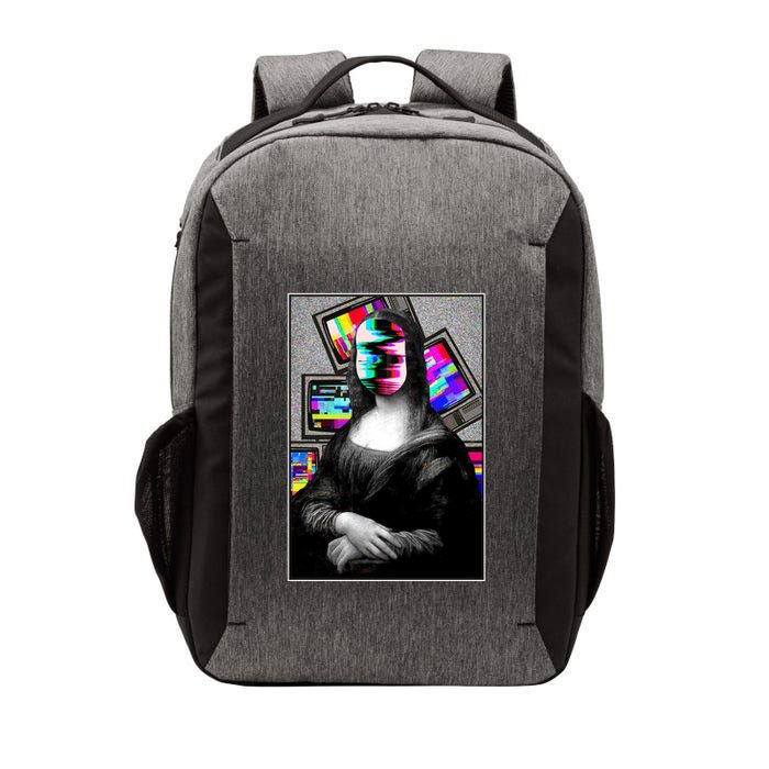 Mona Lisa Glitch Vector Backpack