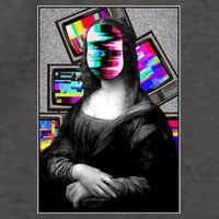 Mona Lisa Glitch Vector Backpack