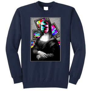 Mona Lisa Glitch Tall Sweatshirt