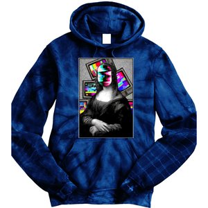 Mona Lisa Glitch Tie Dye Hoodie