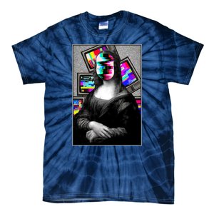 Mona Lisa Glitch Tie-Dye T-Shirt