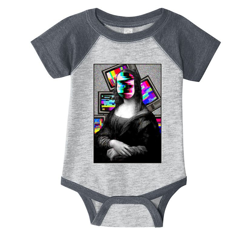 Mona Lisa Glitch Infant Baby Jersey Bodysuit