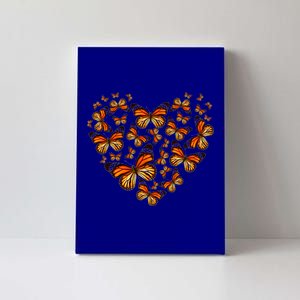 Monarch Butterfly Heart Canvas