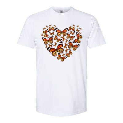 Monarch Butterfly Heart Softstyle® CVC T-Shirt