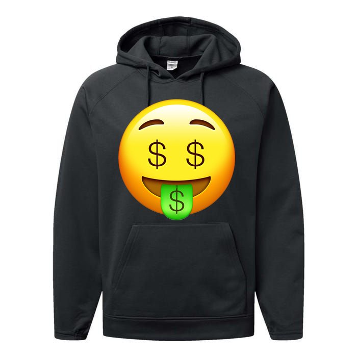 Money Emoji Performance Fleece Hoodie