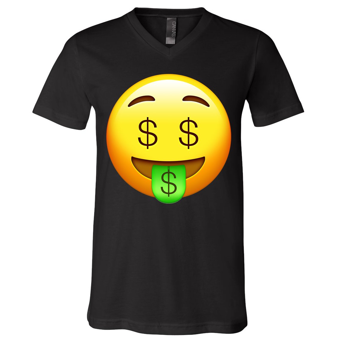 Money Emoji V-Neck T-Shirt