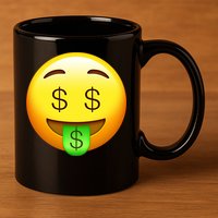 Money Emoji 11oz C Handle Ceramic Mug