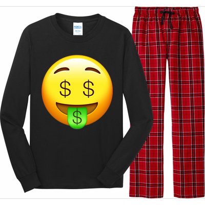 Money Emoji Long Sleeve Pajama Set