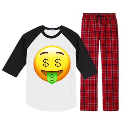 Money Emoji Raglan Sleeve Pajama Set