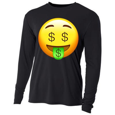 Money Emoji Cooling Performance Long Sleeve Crew