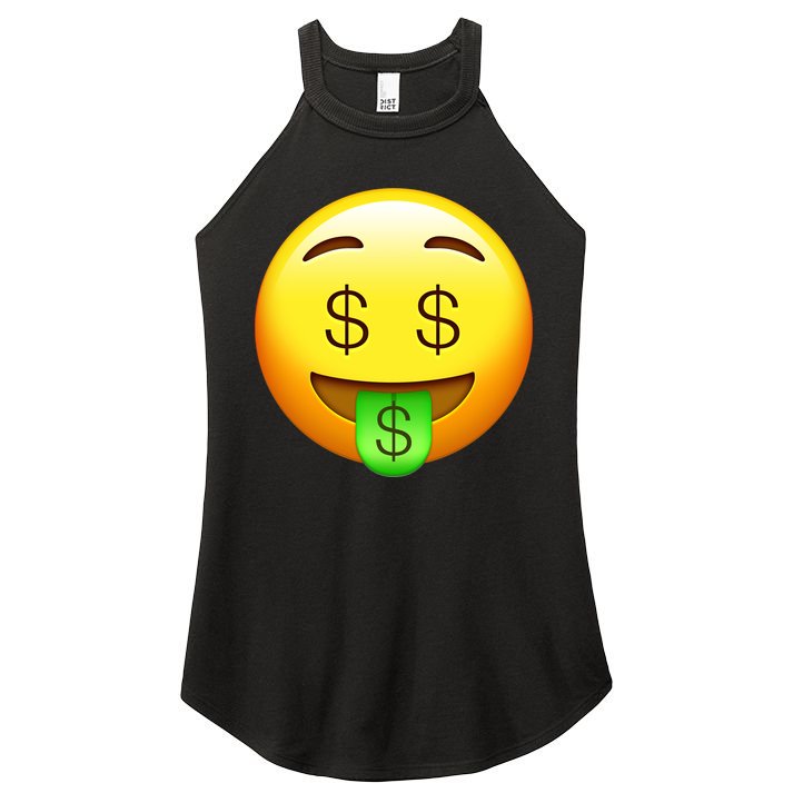 Money Emoji Women's Perfect Tri Rocker Tank