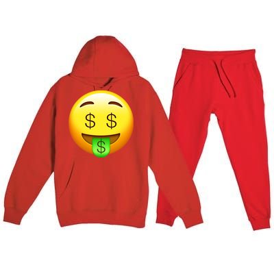 Money Emoji Premium Hooded Sweatsuit Set