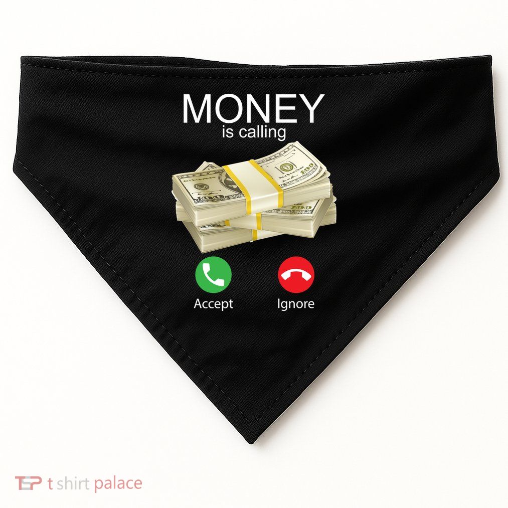 Money Is Calling USA-Made Doggie Bandana