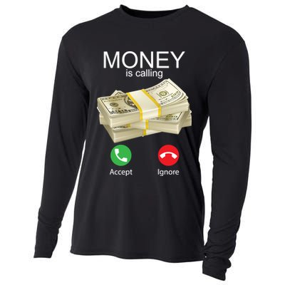 Money Is Calling Cooling Performance Long Sleeve Crew