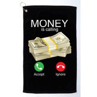 Money Is Calling Golf Towel