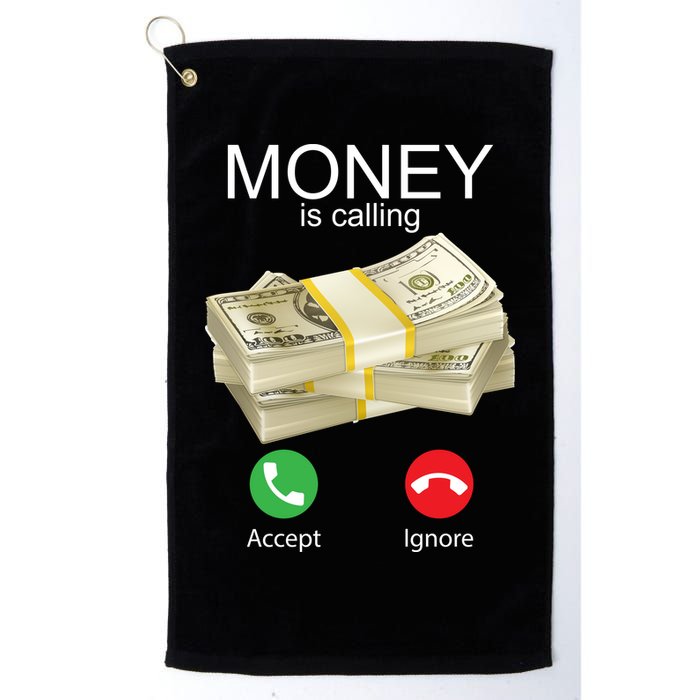 Money Is Calling Golf Towel