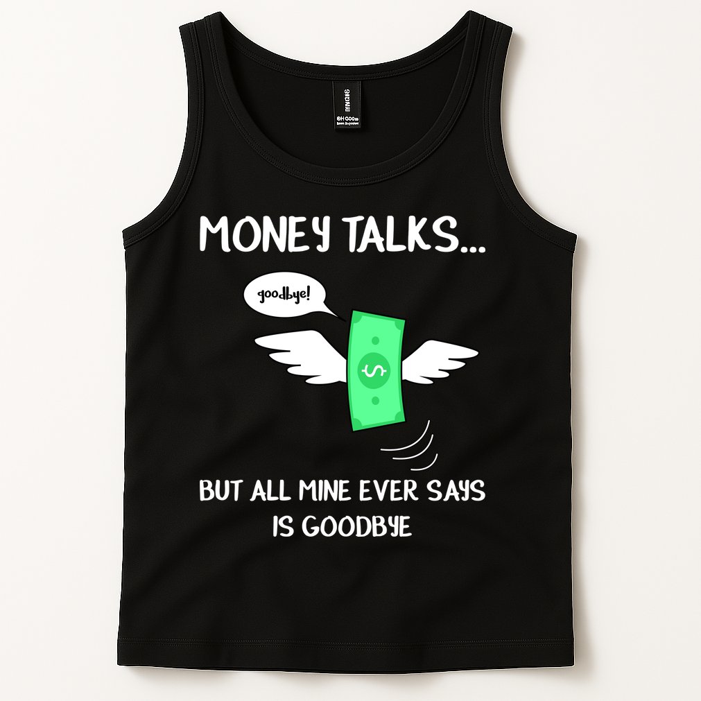 Money Talks But All Mine Ever Says Goodbye Tank Top