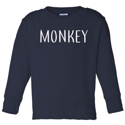 Monkey Toddler Long Sleeve Shirt