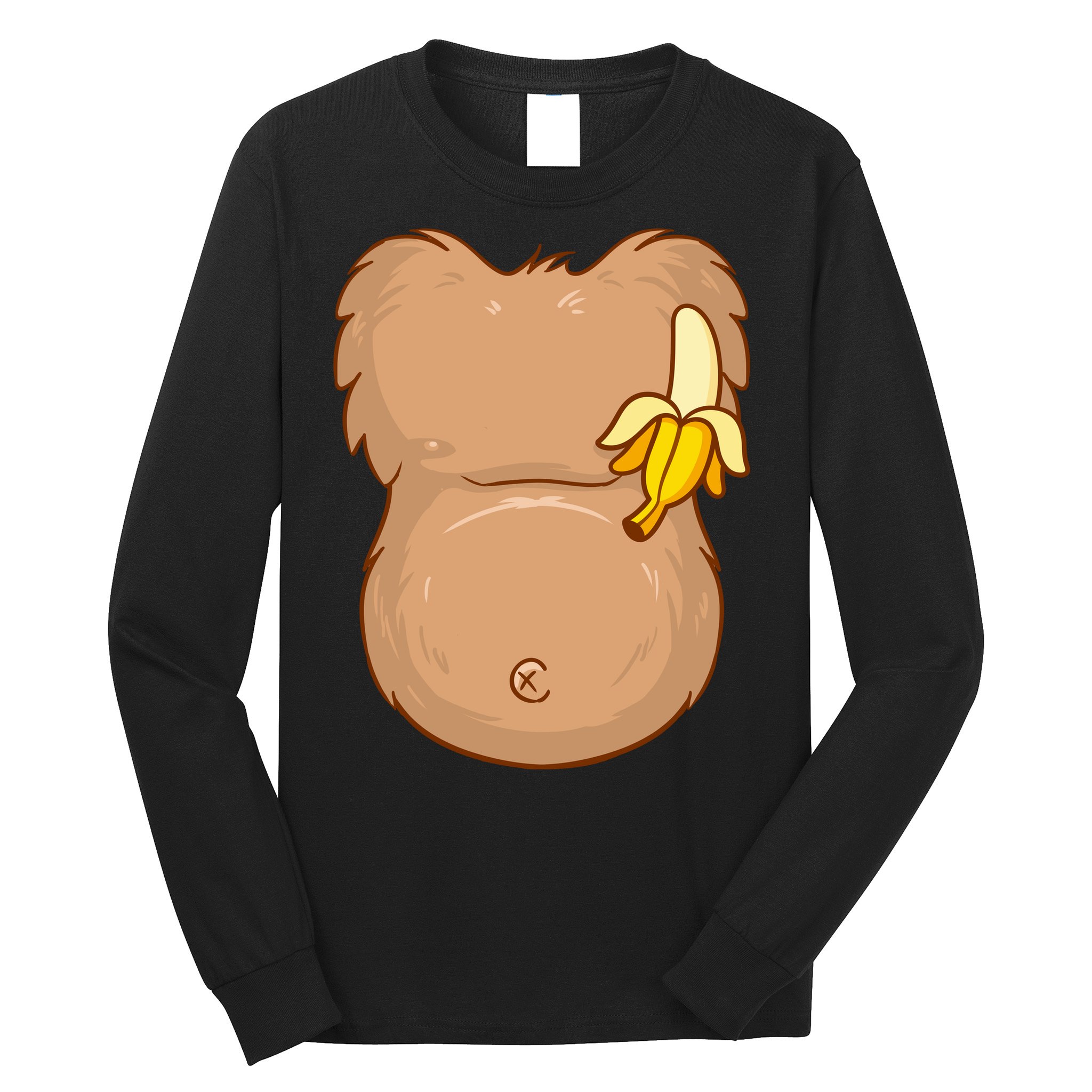 Monkey Ape Belly Costume Long Sleeve Shirt