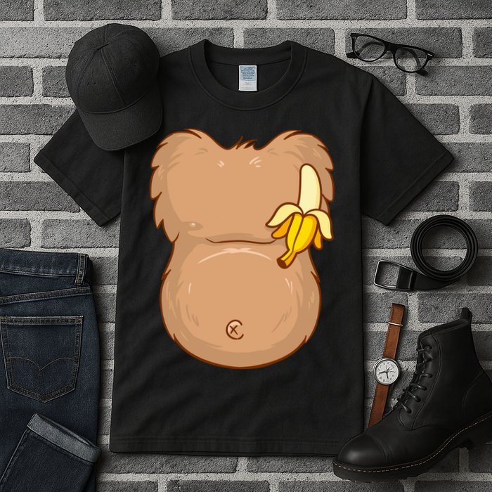 Monkey Ape Belly Costume Tall T-Shirt