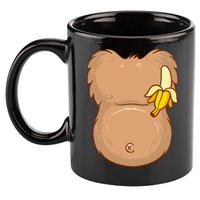 Monkey Ape Belly Costume 11oz C Handle Ceramic Mug