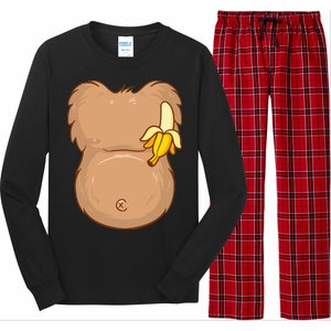 Monkey Ape Belly Costume Long Sleeve Pajama Set