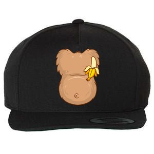 Monkey Ape Belly Costume Wool Snapback Cap