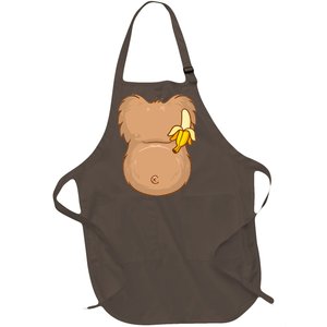 Monkey Ape Belly Costume Full-Length Apron With Pockets