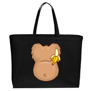 Monkey Ape Belly Costume Cotton Canvas Jumbo Tote