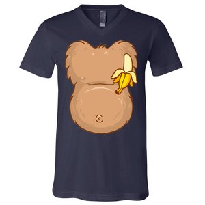 Monkey Ape Belly Costume V-Neck T-Shirt