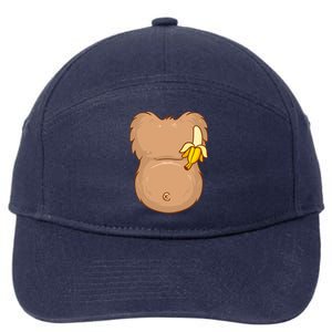 Monkey Ape Belly Costume 7-Panel Snapback Hat