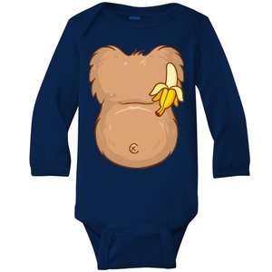 Monkey Ape Belly Costume Baby Long Sleeve Bodysuit