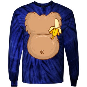 Monkey Ape Belly Costume Tie-Dye Long Sleeve Shirt